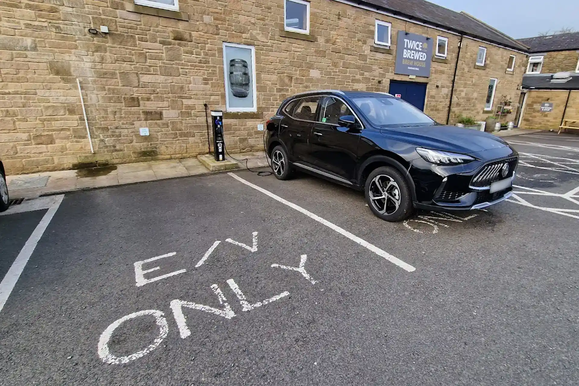 ev charging at twice brewed inn